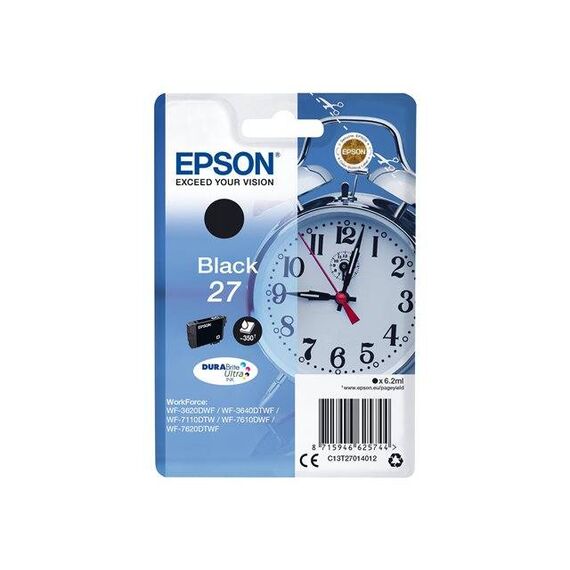 Epson 27 6.2 ml black original ink cartridge C13T27014012