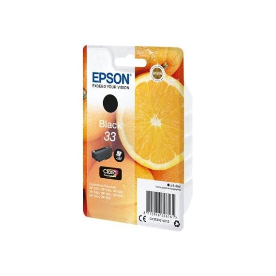 Epson 33 6.4 ml black original blister ink C13T33314012