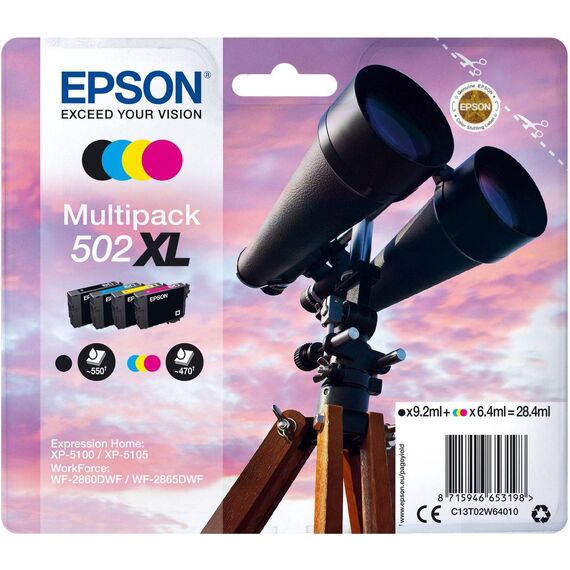 Epson 502XL Multipack 4-pack XL black, C13T02W64010