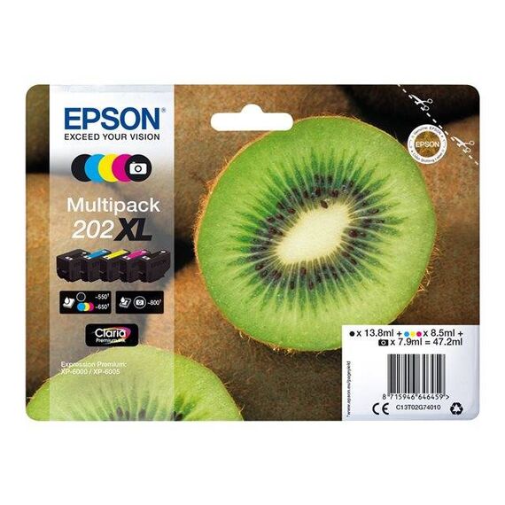 Epson Multipack 202XL 5-pack high capacity C13T02G74010