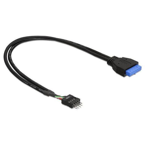 DeLOCK USB cable 19 pin USB 3.0 header (F) to 8 pin 83095
