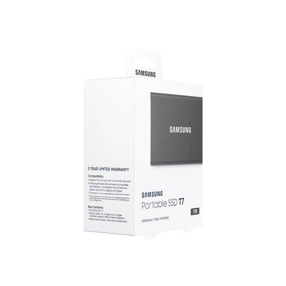 Samsung Portable SSD T7 grey 1TB USB-C MU-PC1T0TWW