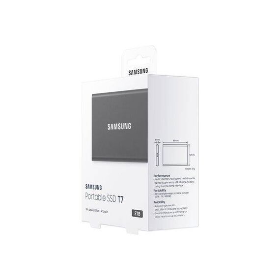 Samsung Portable SSD T7 titan grey 2TB USB-C MU-PC2T0TWW