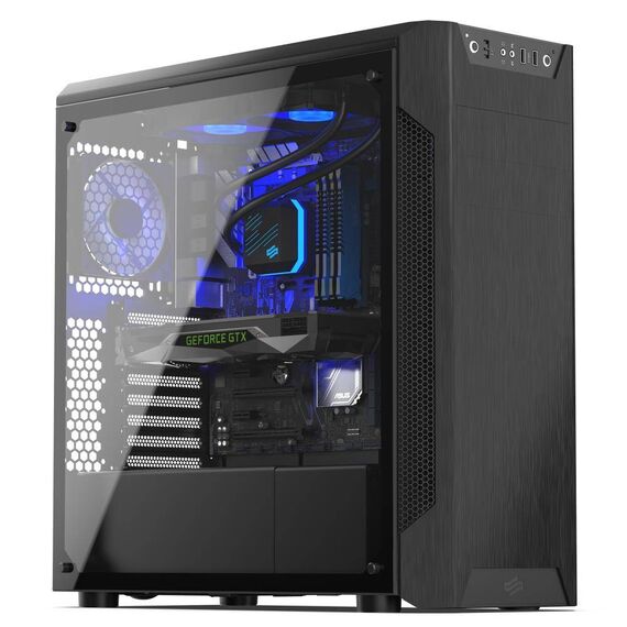 SilentiumPC Armis AR7 TG Tower ATX no power supply SPC221