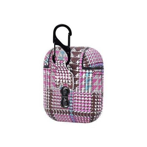 TERRATEC Air Box Case for earphones tartan pink  306853