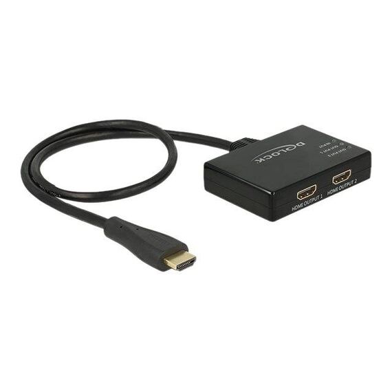DeLock HDMI Splitter Videoaudio splitter 2 x HDMI 87700