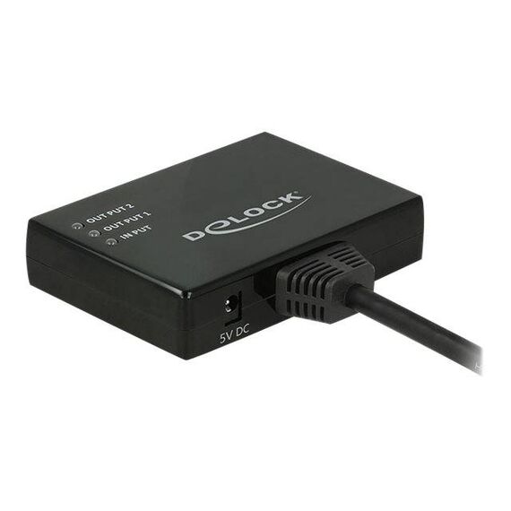 DeLock HDMI Splitter Videoaudio splitter 2 x HDMI 87700