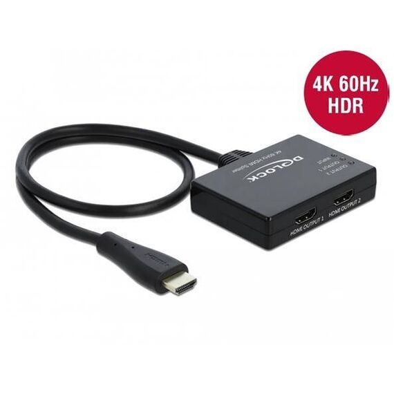 DeLock Videoaudio splitter 2 x HDMI desktop 87747