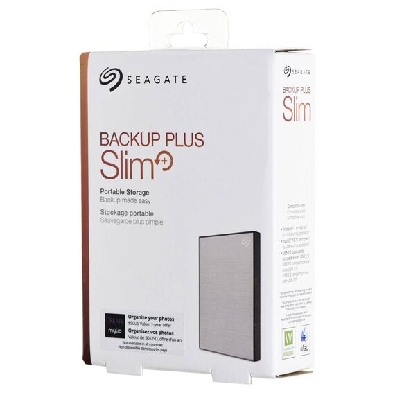 Seagate Backup Plus Slim 2TB  external silver STHN2000401