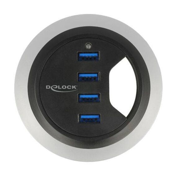 DeLock In-Desk Hub Hub 4 x SuperSpeed USB 3.0 62868