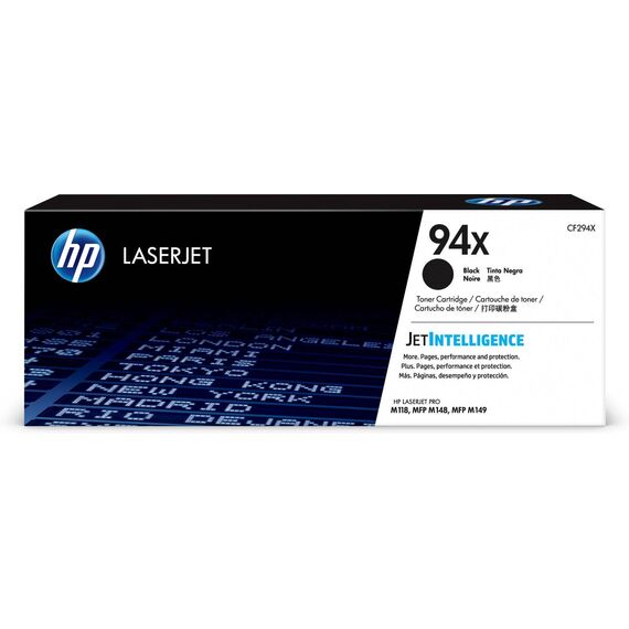 HP 94X Black original LaserJet toner cartridge CF294X