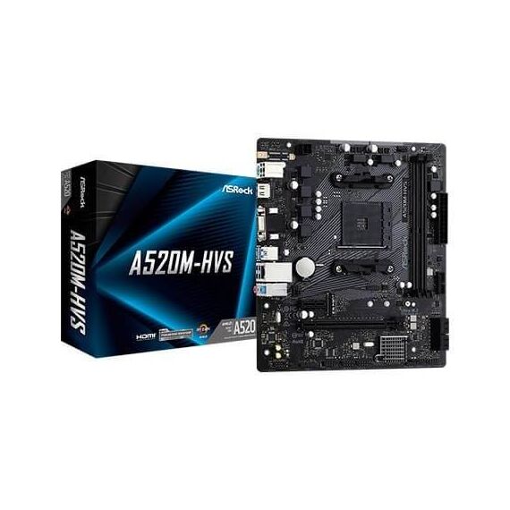 ASRock A520M-HVS Motherboard micro ATX 90-MXBE60-A0UAYZ