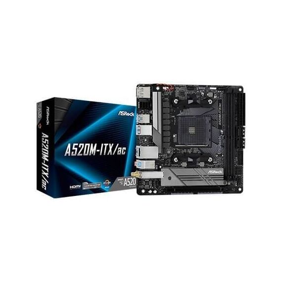 ASRock A520M-ITXac Motherboard mini ITX 90-MXBDG0-A0UAYZ