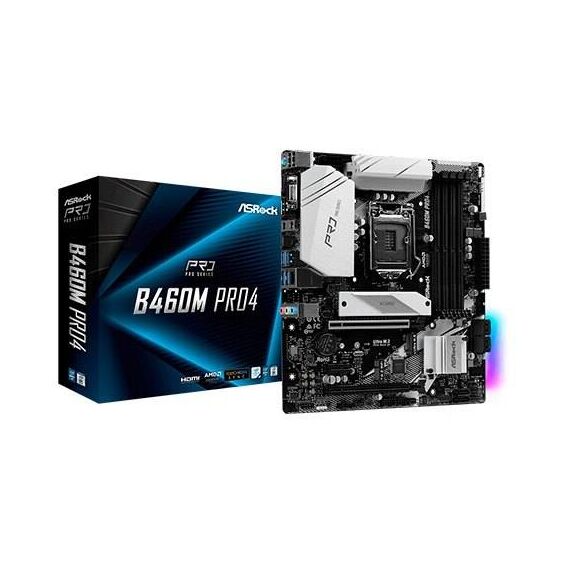 ASRock B460M Pro4 Motherboard micro ATX 90-MXBCV0-A0UAYZ