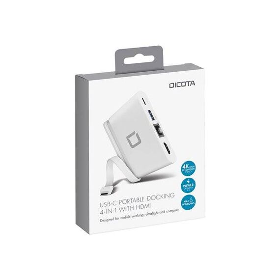 DICOTA USB-C Portable Docking 4-in-1 with HDMI D31730