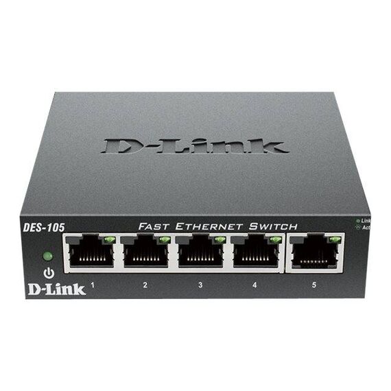 D-Link DES 105 Switch 5 x 10100 desktop DES-105E