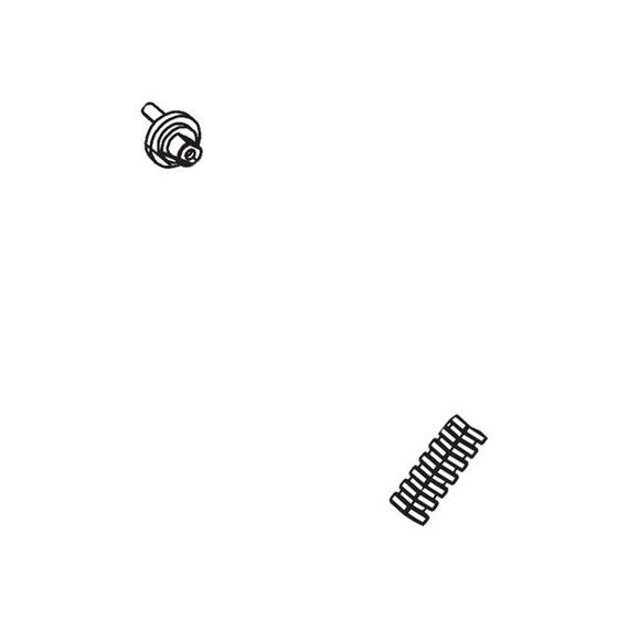 Intermec Knob crank shaft assembly 1-040163-00