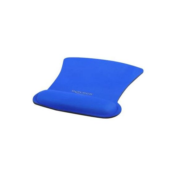 DeLOCK Ergonomic Mouse pad with wrist pillow blue 12699