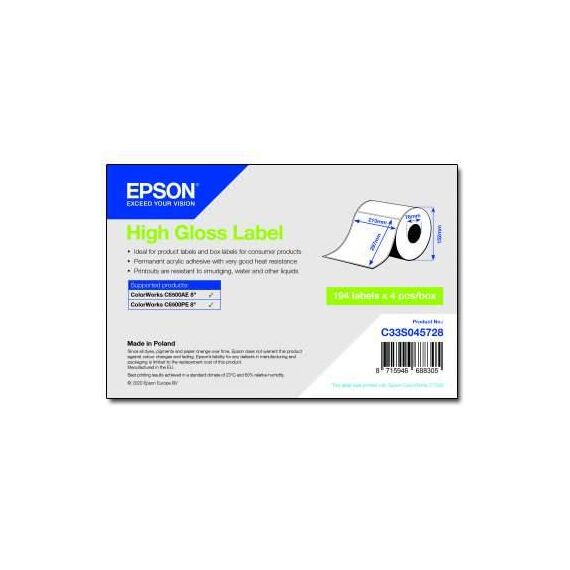 Epson High-glossy permanent acrylic adhesive C33S045728