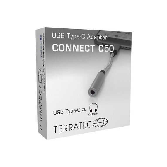 TERRATEC Connect C50 USB-C to headphone jack 284535