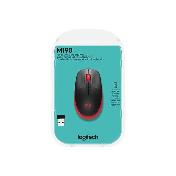 Logitech M190  wireless red   910-005908