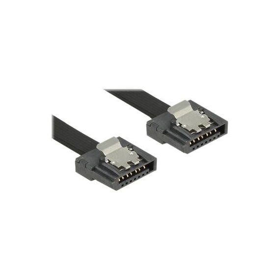 DeLOCK FLEXI SATA cable 50cm latched black 83841