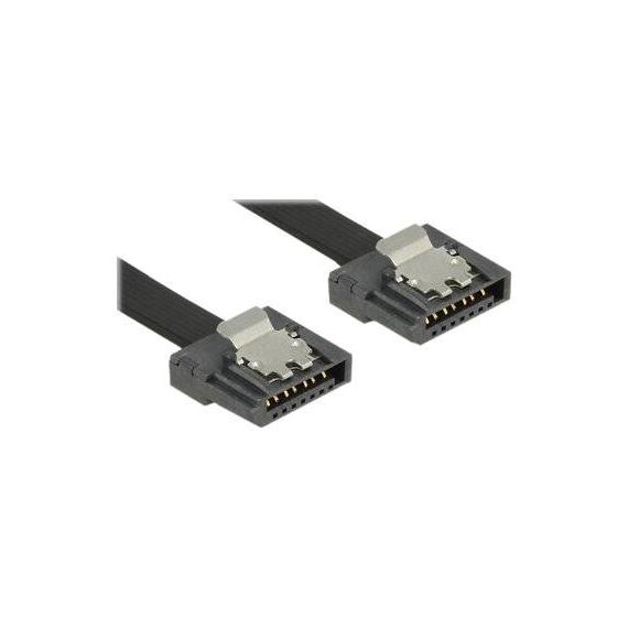 DeLOCK FLEXI SATA cable 50cm latched black 83841