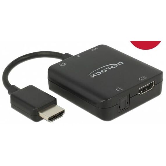 DeLOCK HDMI Audio Extractor 4K 60 Hz black 63276