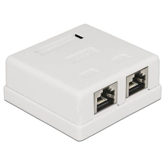 DeLOCK Modular Wall Surface mount RJ-45 white 86269