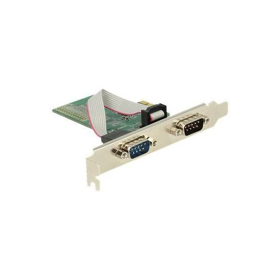 DeLock PCIe 2 x Serial RS-232 low profile  89555