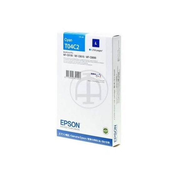 Epson T04C2 L size cyan original ink cartridge C13T04C240