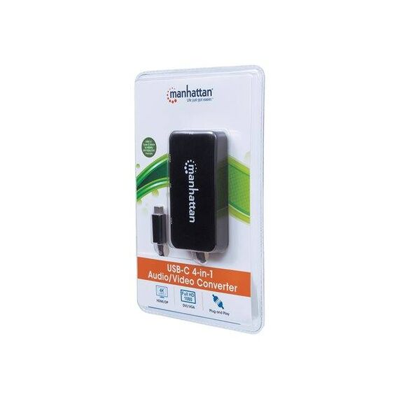 Manhattan USB-C 4-Port HubDockConverter, USB-C to 152600