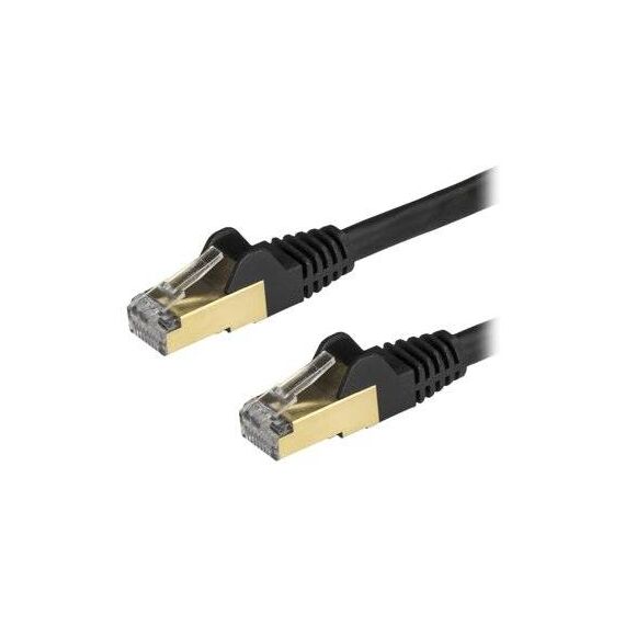 StarTech.com 7.5m CAT6A Ethernet Cable, black 6ASPAT750CMBK