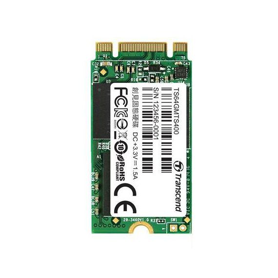 Transcend MTS400 SSD 64GB TS64GMTS400S