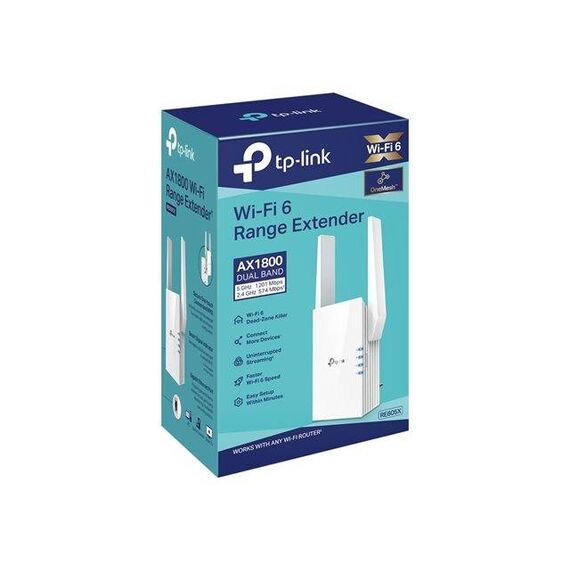 TP-Link RE605X Wi-Fi range extender GigE Wi-Fi 6 RE605X