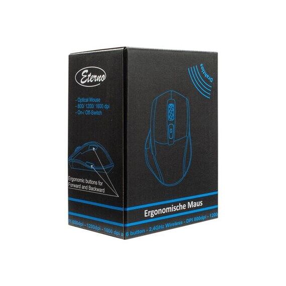 Eterno M-230 Mouse ergonomic optical 6 buttons 88884109