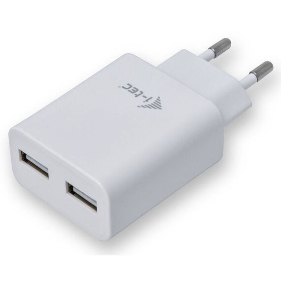 i-Tec Power adapter 2.4A 2 output white CHARGER2A4W