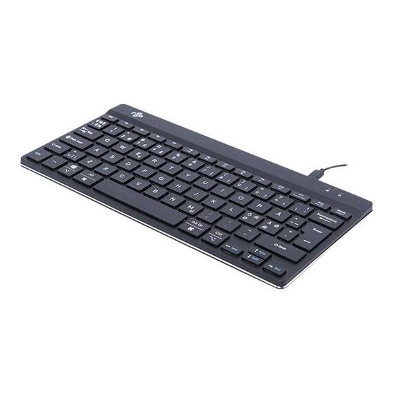 R-Go Keyboard  USB, USB-C Compact Break QWERTY RGOCONDWDBL