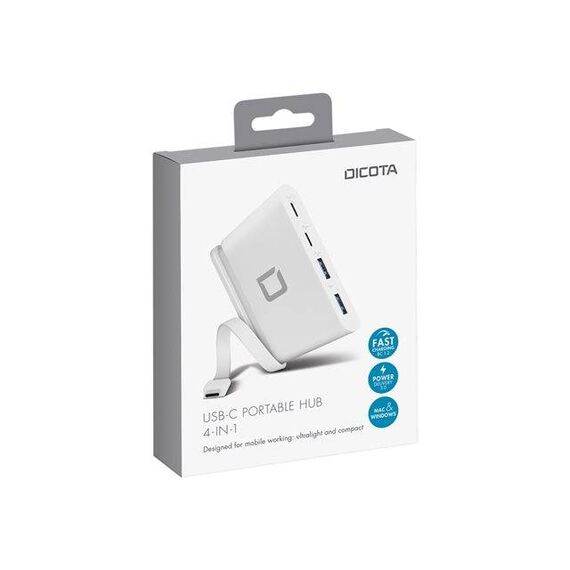 DICOTA USB-C Portable Hub 4-in-1 Hub 2 x USB-C + 2 D31731