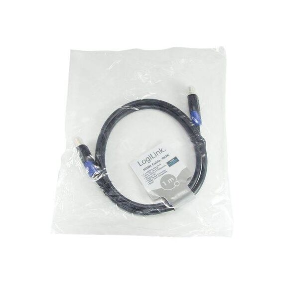 LogiLink HDMI with Ethernet cable 1m black 4K CH0061