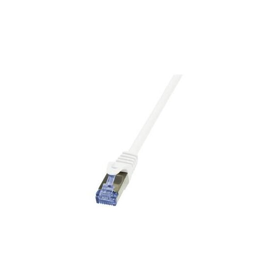 LogiLink PrimeLine Patch cable RJ-45 (M) 50cm CAT6a white