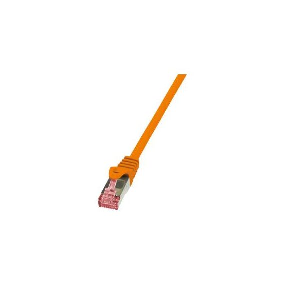 LogiLink PrimeLine Patch cable RJ-45 (M) CAT6  50cm orange  CQ2028S