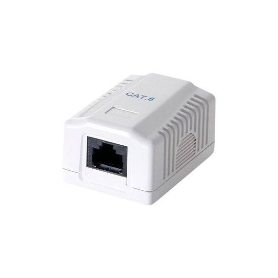 LogiLink Surface mount outlet RJ-45 pure white, NP0071