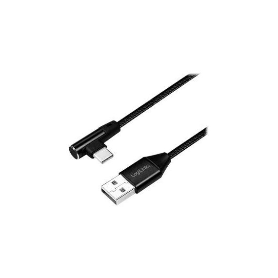 LogiLink  USB-C (M) angled to USB (M) straight 1m CU0138