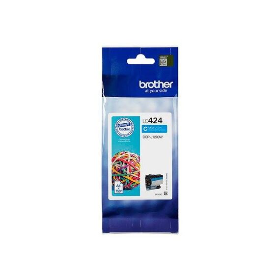 Brother LC424C Cyan original ink cartridge for LC-424C