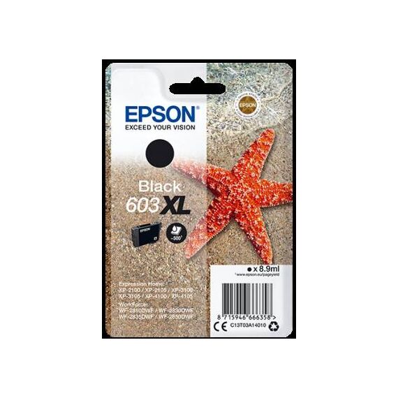 Epson 603XL 8.9 ml XL black original blister C13T03A14010