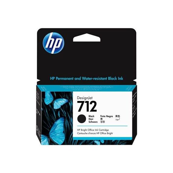 HP 712 38 ml black original DesignJet ink 3ED70A