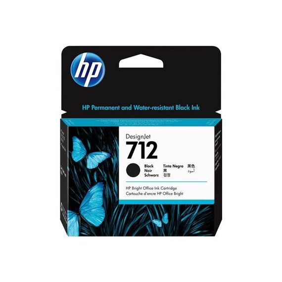 HP 712 80 ml black original DesignJet ink 3ED71A