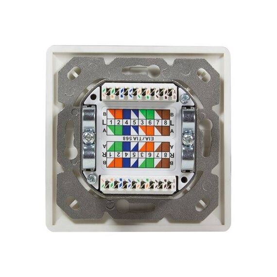 LogiLink Flush mount outlet wall mountable RJ-45 NP0039A