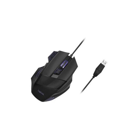 LogiLink Mouse ergonomic optical 7 buttons wired ID0202